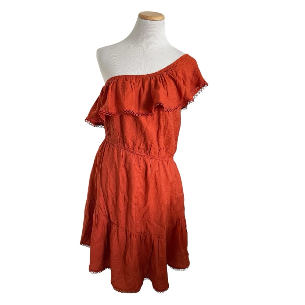 Bar ||| One Shoulder Ruffle Dress - Picture 2 of 11